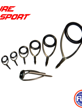 富士7只K架A环直柄导环套装BCKLAG25 BCMNAT8 路亚竿DIY配件FUJI