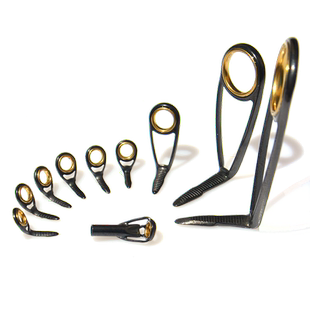 兴泰10只导环套装黑钛架金RS环HBTiXOHRSG16顶环HBTIXLRST鱼竿DIY