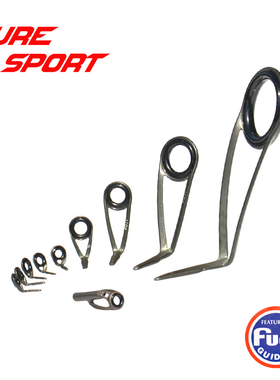 富士直柄10只导环套装BCKTAG4 KLAG20H顶环LGAT路亚竿DIY配件FUJI