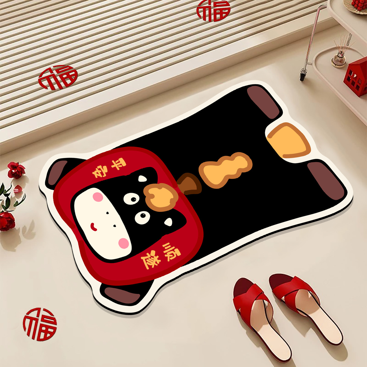 卡通小马软硅藻泥浴室地垫卫浴吸水防滑地毯房间卫生间门口脚垫子,居家布艺,家用脚垫,淘宝优惠券,粉丝福利购,淘宝优惠卷