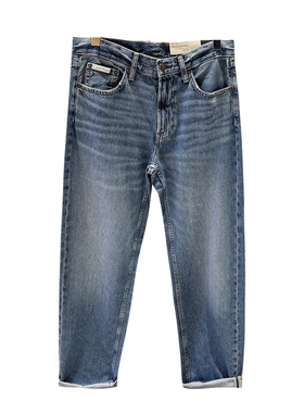 CK Jeans国内代购2025年秋冬新款男士纯棉直筒牛仔裤4RC761G