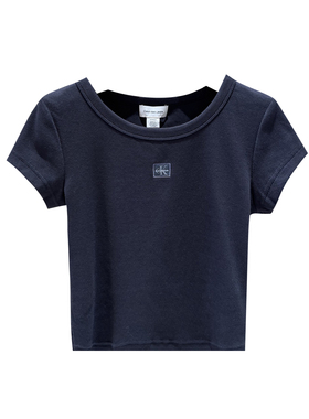 CK Jeans国内代购2025年早秋新款女士短袖T恤47C200G