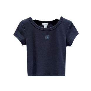 CK Jeans国内代购2025年早秋新款女士短袖T恤47C200G