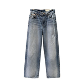 47C702G 女士泼墨纯棉阔腿牛仔裤 Jeans国内代购 2025年秋冬新款