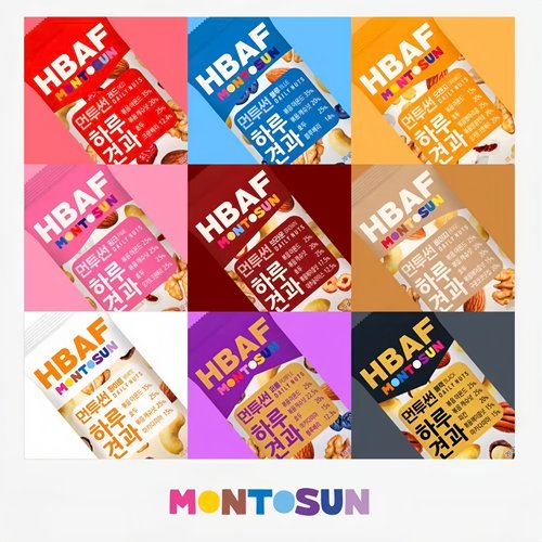 HBAF周一到周日原味混合坚果