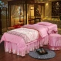Bộ chăn ga gối đẹp bốn bộ của thẩm mỹ viện châu Âu cung cấp dịch vụ massage massage làm đẹp bộ chăn ga gối cao cấp mới đơn giản - Trang bị tấm ga trải giường spa đẹp