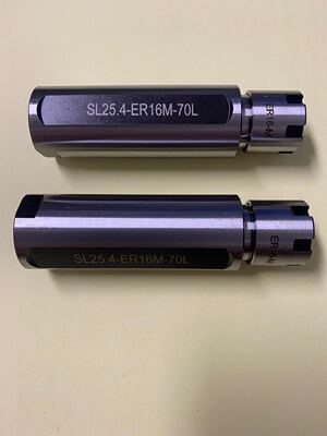 走心机SL25.4ER16M-70L钻头柄，全长70.0mm外径25.4mm。