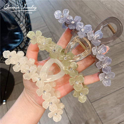 抓夹醋酸板材优雅花朵