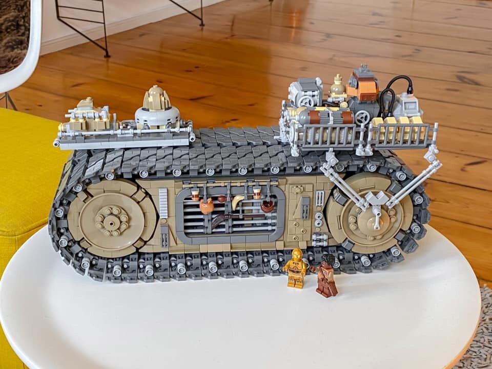 乐高 moc 坦克履带车 曼达洛人 星球大战 玩具