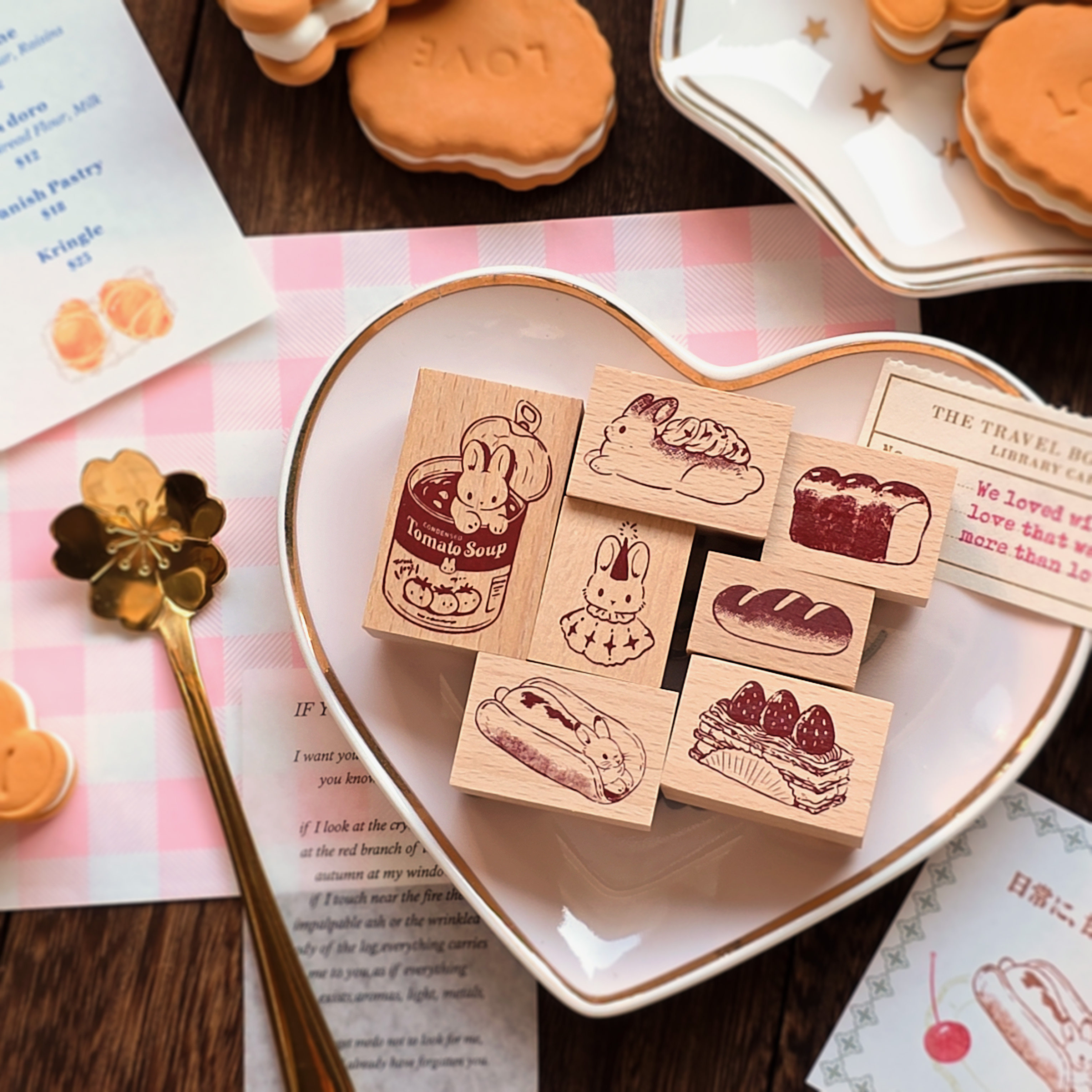 yu售 澳门兔Kumayankee新款面包印章 可爱兔子兔兔烘焙手帐,文具电教/文化用品/商务用品,成品印章/学生用印/火漆,淘宝优惠券,粉丝福利购,淘宝优惠卷