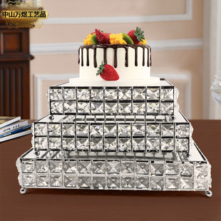 欧式 金属婚礼甜品台摆件展示架蛋糕架托盘蛋糕点心架水晶果盘结婚