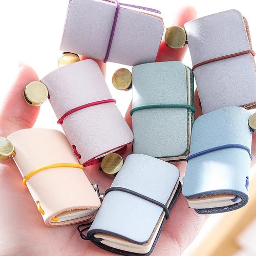 超小迷你tn手账本手工记事牛皮本子可爱随身旅行笔记本日记手帐本