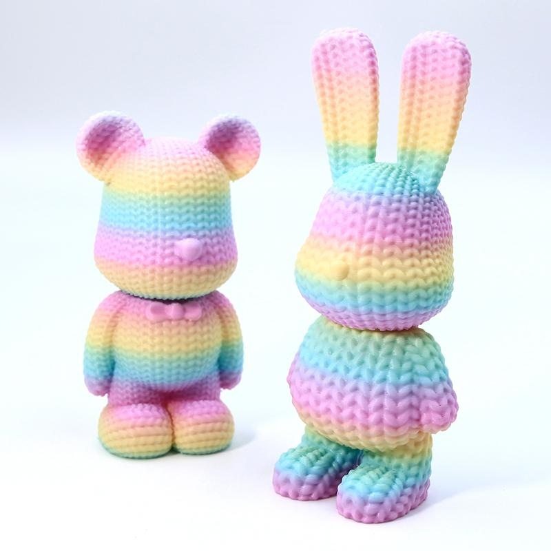 3d打印针织旋转兔子小熊玩具摆件模型手办解压螺旋锥儿童礼物装饰,玩具/童车/益智/积木/模型,创意/整蛊玩具,淘宝优惠券,粉丝福利购,淘宝优惠卷
