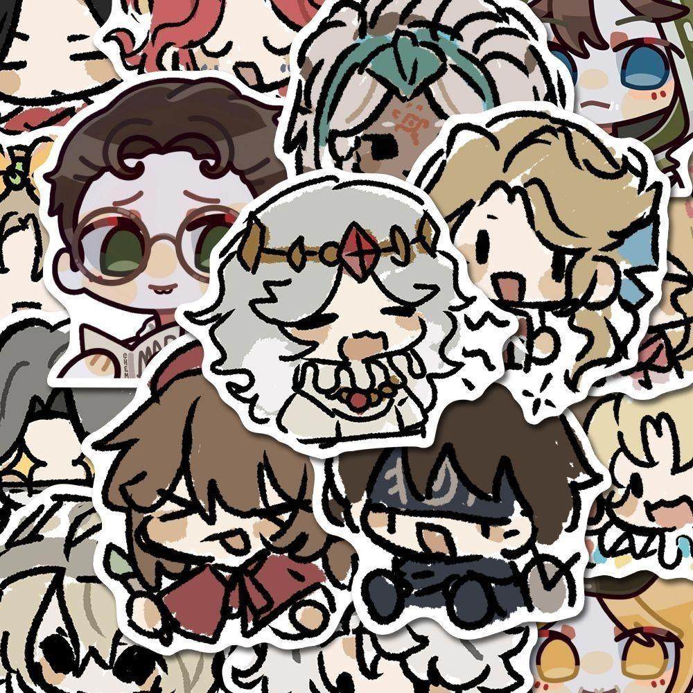 100张动漫游戏第五人格贴纸diy手帐手机壳可爱卡通手账装饰贴画