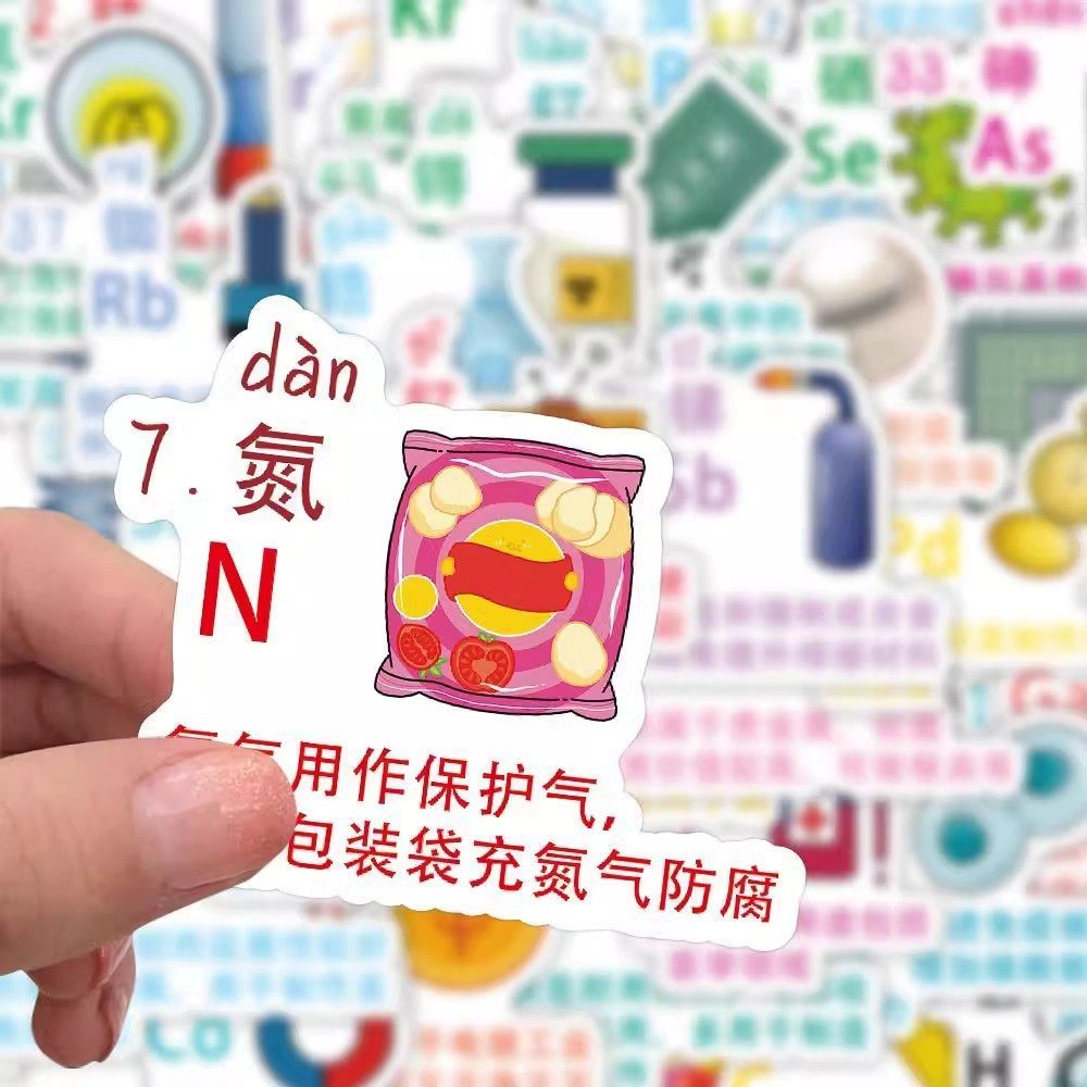 化学元素表贴纸创意学生中考高考学习知识辅助手帐装饰桌面贴画,文具电教/文化用品/商务用品,贴纸/立体贴纸,淘宝优惠券,粉丝福利购,淘宝优惠卷