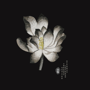 荷花刺绣贴手缝补丁中国风衣服破洞补贴高端汉服旗袍装饰绣花布贴