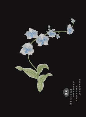 国风刺绣布贴熨烫贴古装礼服贴花