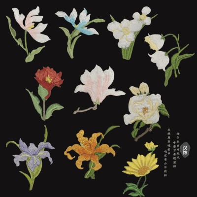 刺绣布贴花朵熨烫贴衣服补丁贴