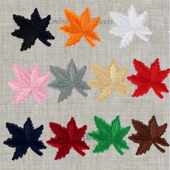 枫叶衣服贴补丁贴熨烫贴小号服装 5个装 辅料绣花补贴刺绣布贴