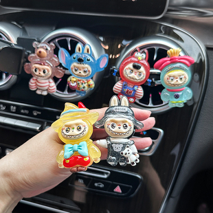 创意车载香薰出风口可加香水可爱卡通古龙汽车香水持久留香摆件女