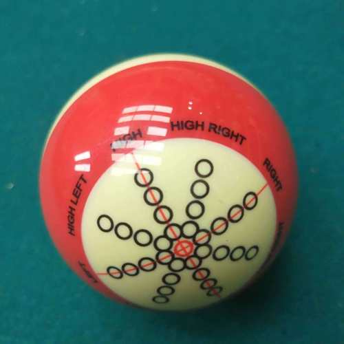 中式大号训练母球斯诺克教练球桌球台球练习美式球十六彩训练母球