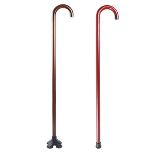 一体成型老人拐杖防滑轻便拐棍老年人防摔倒木头手杖实木捌杖走路