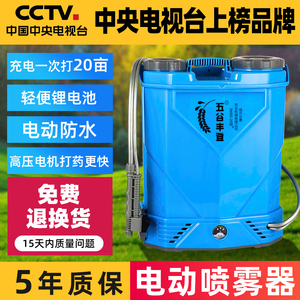 五谷丰登打药机高压农药喷壶多功能锂电池背负农用新型电动喷雾器