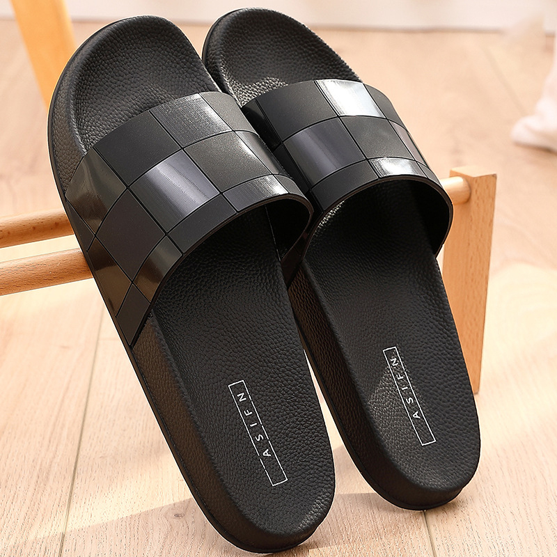 夏季大码浴室洗澡防滑时尚拖鞋