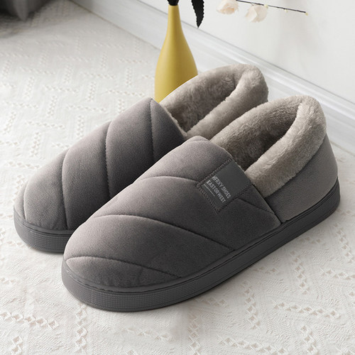 男士棉拖鞋大码4749包跟冬天家用室内防滑厚底保暖加绒毛毛棉鞋女