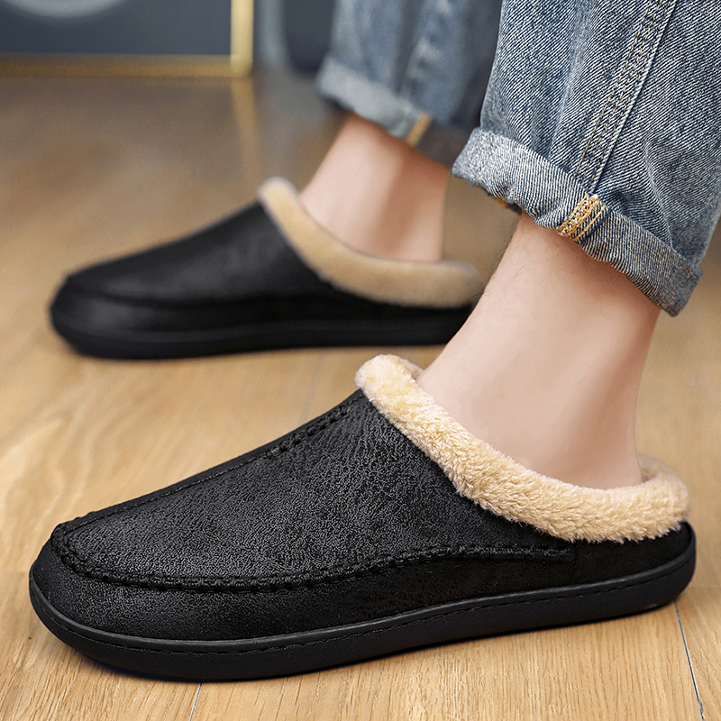 特大码50棉拖鞋男冬季保暖防滑47