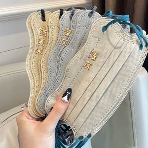 口罩新款ins高颜值蝶形波浪形莫兰迪v型防护日式版透气简约显脸小