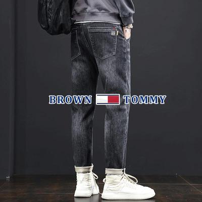 布朗汤米牛仔裤男士潮牌