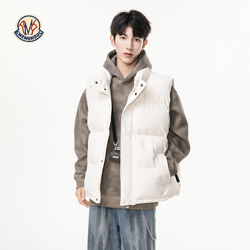 CMENGKOUC棉服立领马甲男宽松