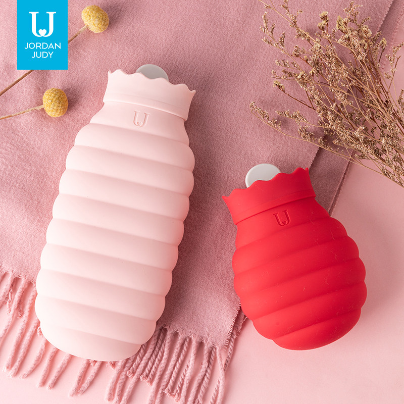 佐敦朱迪硅胶热水袋防爆注水暖水袋女暖宫暖手宝婴儿小可爱暖宝