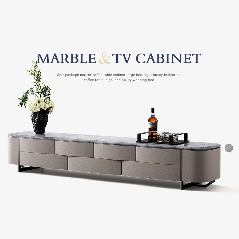 Mobeier 意式极简电视柜别墅客厅全屋搭配天然大理石电视机柜组合,住宅家具,电视柜,淘宝优惠券,粉丝福利购,淘宝优惠卷