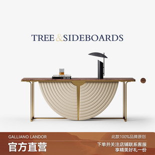北美黑胡桃木玄关台现代高级感轻奢意式 Mobeier 设计感储物玄关柜