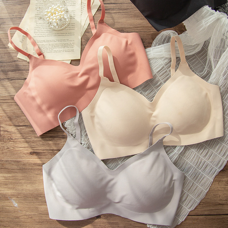 无钢圈聚拢无痕文胸瑜伽内衣