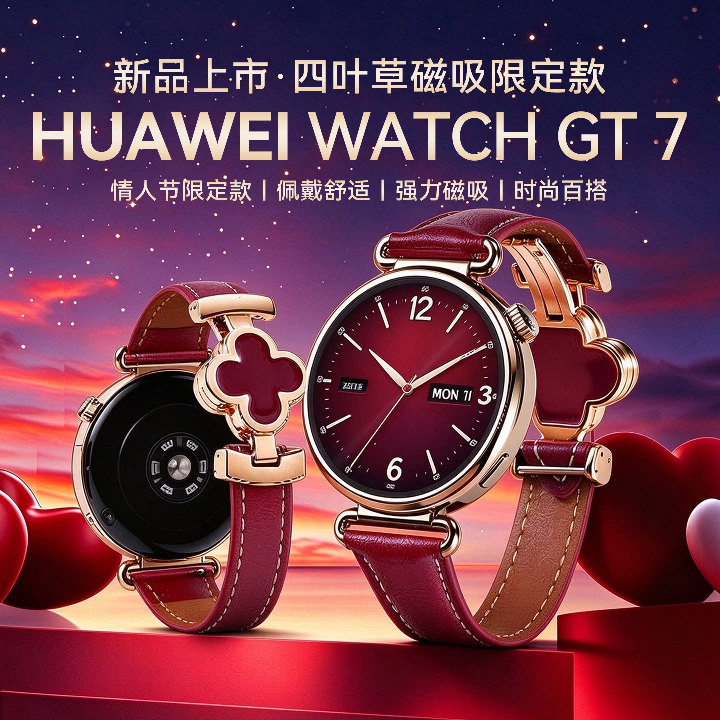 【四叶草限定款】华为WATCH GT7智能手表2026新款生日礼物老婆女朋友女士智能手表官方手表旗舰店正品gt7腕表