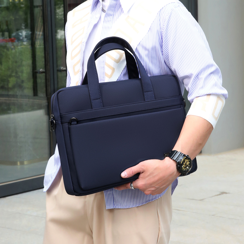 牛津布公文包男大容量公务17寸
