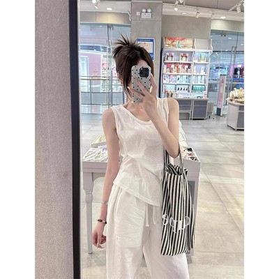 竹叶棉背心KHOM/金灏门小背心
