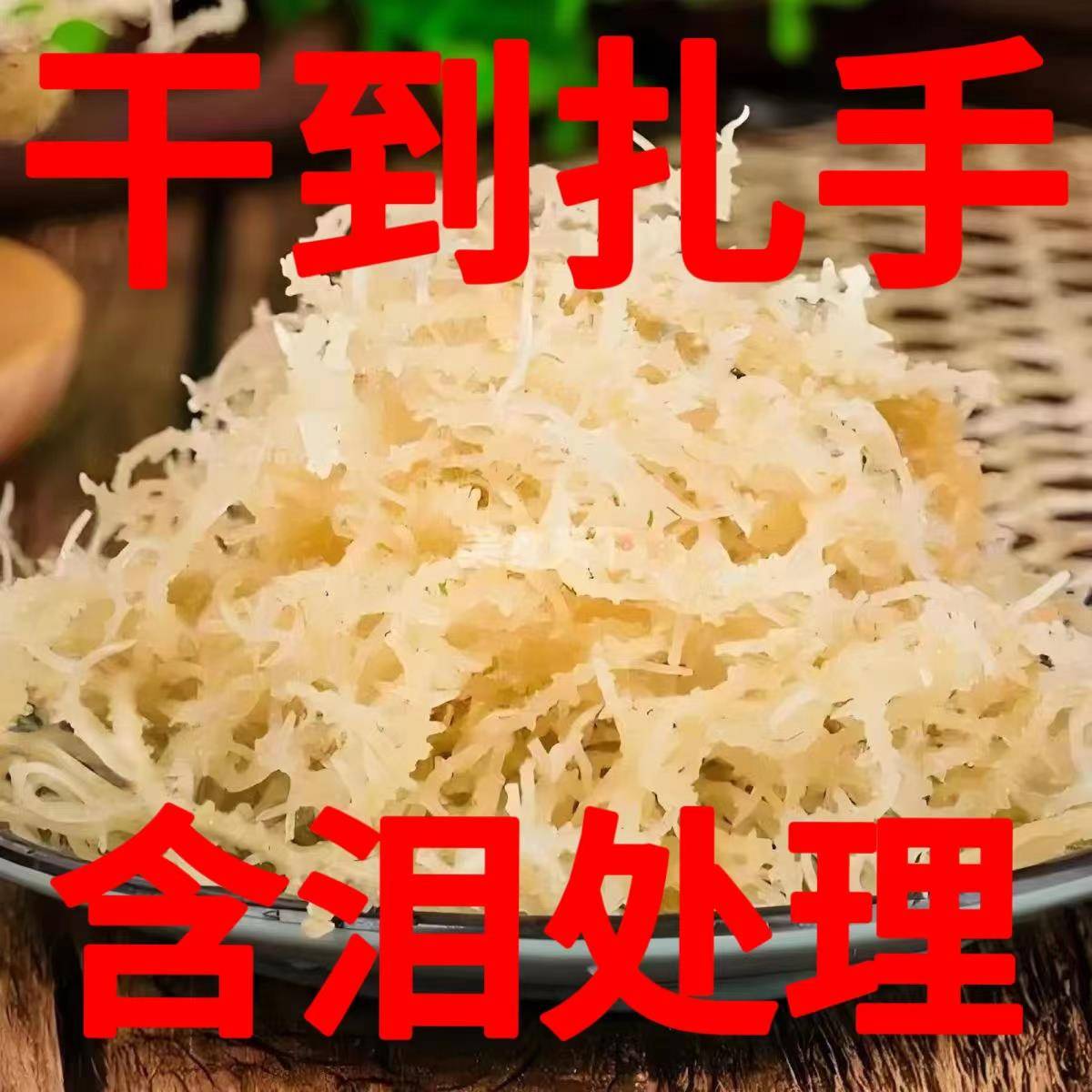 盐渍龙须菜干到扎手海石花石花菜鹿角菜海新鲜海藻凉拌菜素菜