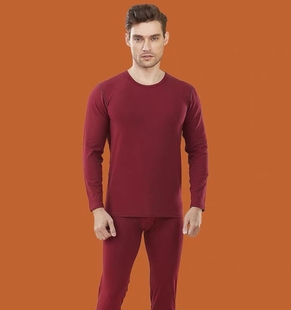 加大保暖秋衣裤 衬衣衬线衣线裤 20038 男纯棉莱卡新款 三嘉内衣套装