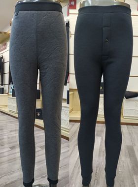 伊皓儿男女士驼绒棉裤88256高腰三层加厚大码东北过冬保暖裤88255