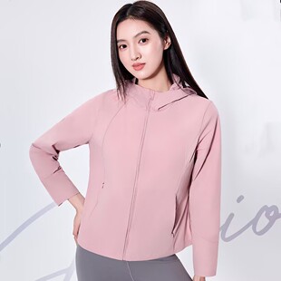 红一号爆冰连帽防晒衣服女装2025夏季新款运动休闲冰感外套50023
