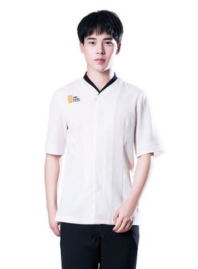 多恩美容服衣裤套装足疗足浴按摩技师服男春夏新款养生服白色工装
