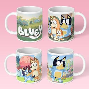布鲁伊Bluey周边马克杯可爱陶瓷杯儿童喝水杯子牛奶杯礼物杯