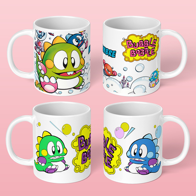 泡泡龙水杯周边马克杯家用陶瓷杯子经典怀旧Bubble Bobble