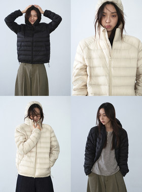 四喜家连帽排骨羽绒服女款保暖