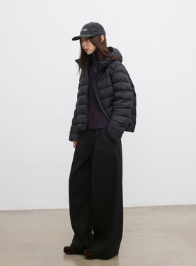 四喜家90白鸭绒连帽加厚羽绒服