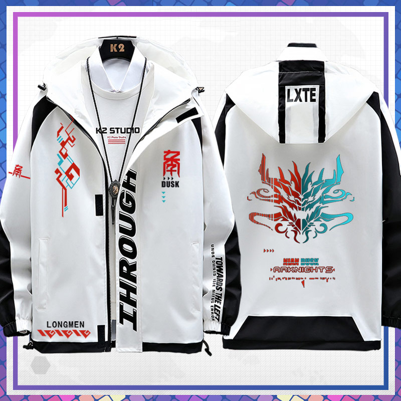 明日干员年夕联名游戏周边印象外套衣服男女休闲连帽方舟夹克ne